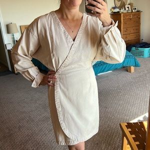 Young Fabulous & Broke Denim Wrap Dress